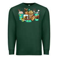 Sports Green french bulldog coffee cups Premium Sweatshirt - Zillion Design Studio