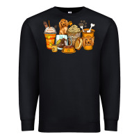Black cocker spaniel coffee cups Premium Sweatshirt - Zillion Design Studio