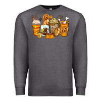 Charcoal Heather cocker spaniel coffee cups Premium Sweatshirt - Zillion Design Studio