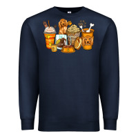 Navy cocker spaniel coffee cups Premium Sweatshirt - Zillion Design Studio