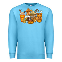 Ocean Blue cocker spaniel coffee cups Premium Sweatshirt - Zillion Design Studio