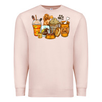 Pale Pink cocker spaniel coffee cups Premium Sweatshirt - Zillion Design Studio