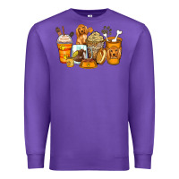 Purple cocker spaniel coffee cups Premium Sweatshirt - Zillion Design Studio