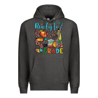 Charcoal Heather ready to rock 5th grade Premium Hoodie - JahusDesignShop