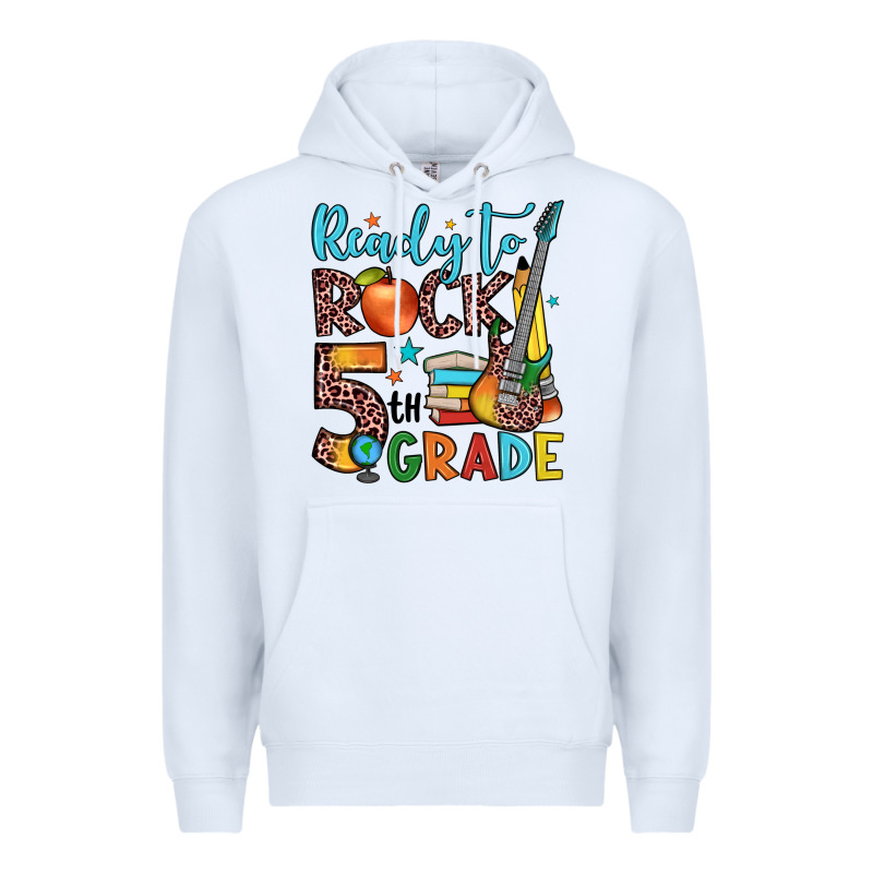 Ready To Rock 5th Grade Premium Hoodie by JahusDesignShop | Teevron