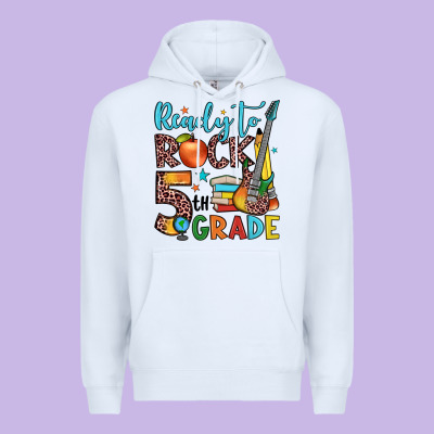 Ready To Rock 5th Grade Premium Hoodie Designed By Jahusdesignshop