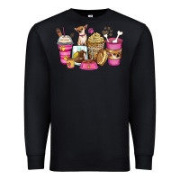 Black Chihuahua coffee cups Premium Sweatshirt - Zillion Design Studio