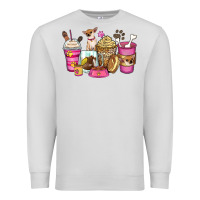 Dove Grey Chihuahua coffee cups Premium Sweatshirt - Zillion Design Studio