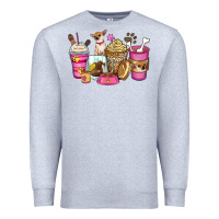 Heather Grey Chihuahua coffee cups Premium Sweatshirt - Zillion Design Studio