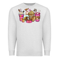 Oatmeal Heather Chihuahua coffee cups Premium Sweatshirt - Zillion Design Studio