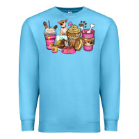 Ocean Blue Chihuahua coffee cups Premium Sweatshirt - Zillion Design Studio