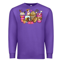 Purple Chihuahua coffee cups Premium Sweatshirt - Zillion Design Studio
