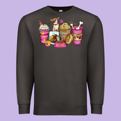 Premium Sweatshirt Chihuahua coffee cups
