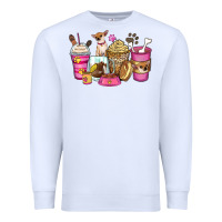 White Chihuahua coffee cups Premium Sweatshirt - Zillion Design Studio