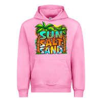Fuchsia Pink sun salt sand summer Urban Hoodie - Jasminsmagicworld