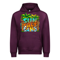 Mauve Wine sun salt sand summer Urban Hoodie - Jasminsmagicworld