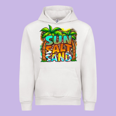 Sun Salt Sand Summer Urban Hoodie Designed By Jasminsmagicworld
