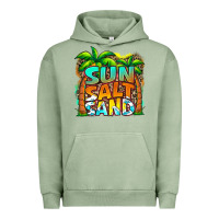 Pigment Oil Green sun salt sand summer Urban Hoodie - Jasminsmagicworld