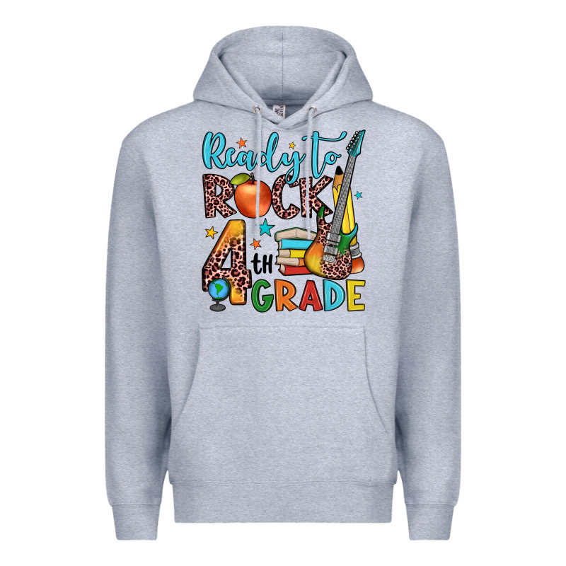 Ready To Rock 4th Grade Premium Hoodie by JahusDesignShop | Teevron