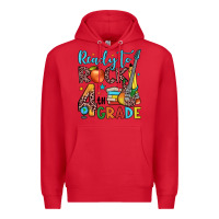 Red ready to rock 4th grade Premium Hoodie - JahusDesignShop