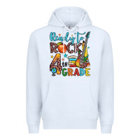 White ready to rock 4th grade Premium Hoodie - JahusDesignShop
