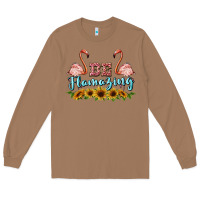 Toasted Coconut be flamezing flamingo Long Sleeve Tee - BarkalooDesign