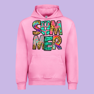 Summer Leopard Tie Dye Urban Hoodie Designed By Jasminsmagicworld