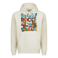 Oatmeal Heather ready to rock 1st grade Premium Hoodie - JahusDesignShop