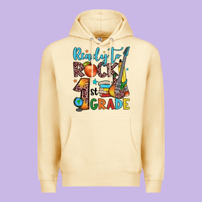 Ready To Rock 1st Grade Premium Hoodie Designed By Jahusdesignshop