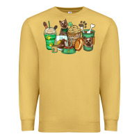 Antique Gold yorkshire terrier coffee cups Premium Sweatshirt - Zillion Design Studio