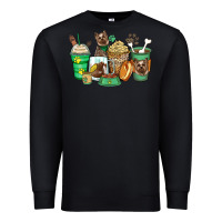 Black yorkshire terrier coffee cups Premium Sweatshirt - Zillion Design Studio