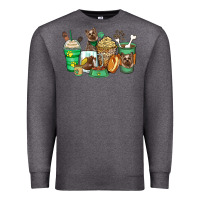 Charcoal Heather yorkshire terrier coffee cups Premium Sweatshirt - Zillion Design Studio