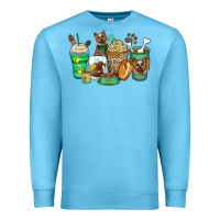Ocean Blue yorkshire terrier coffee cups Premium Sweatshirt - Zillion Design Studio