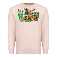 Pale Pink yorkshire terrier coffee cups Premium Sweatshirt - Zillion Design Studio