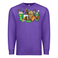 Purple yorkshire terrier coffee cups Premium Sweatshirt - Zillion Design Studio