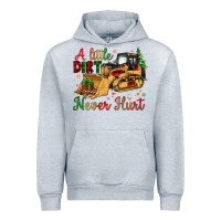 Heather Grey Christmas A Little Dirt Never Hurt Urban Hoodie - Artiststas