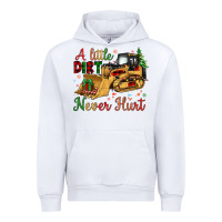 White Christmas A Little Dirt Never Hurt Urban Hoodie - Artiststas