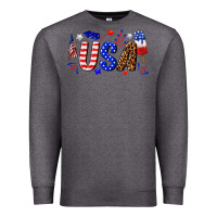 Charcoal Heather usa 4th of july Premium Sweatshirt - texasbilliewilder