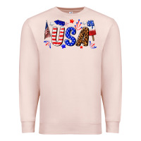 Pale Pink usa 4th of july Premium Sweatshirt - texasbilliewilder