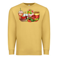 Antique Gold watermelon farm fresh coffee cups Premium Sweatshirt - Zillion Design Studio