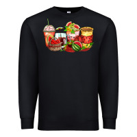 Black watermelon farm fresh coffee cups Premium Sweatshirt - Zillion Design Studio