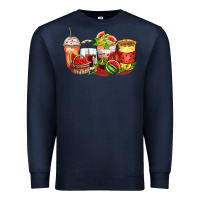 Navy watermelon farm fresh coffee cups Premium Sweatshirt - Zillion Design Studio