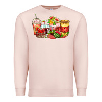 Pale Pink watermelon farm fresh coffee cups Premium Sweatshirt - Zillion Design Studio