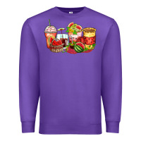 Purple watermelon farm fresh coffee cups Premium Sweatshirt - Zillion Design Studio