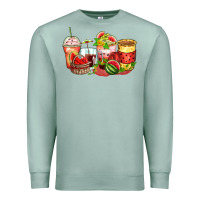 Seafoam watermelon farm fresh coffee cups Premium Sweatshirt - Zillion Design Studio