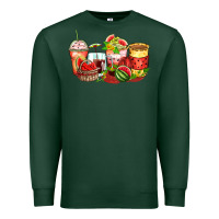 Sports Green watermelon farm fresh coffee cups Premium Sweatshirt - Zillion Design Studio