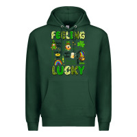 Sports Green feeling lucky Premium Hoodie - Artiststas