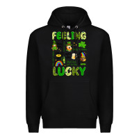 Black feeling lucky Premium Hoodie - Artiststas