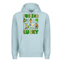 Blue Mist feeling lucky Premium Hoodie - Artiststas