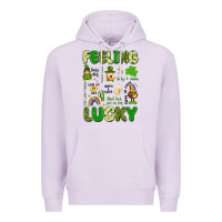 Lilac feeling lucky Premium Hoodie - Artiststas